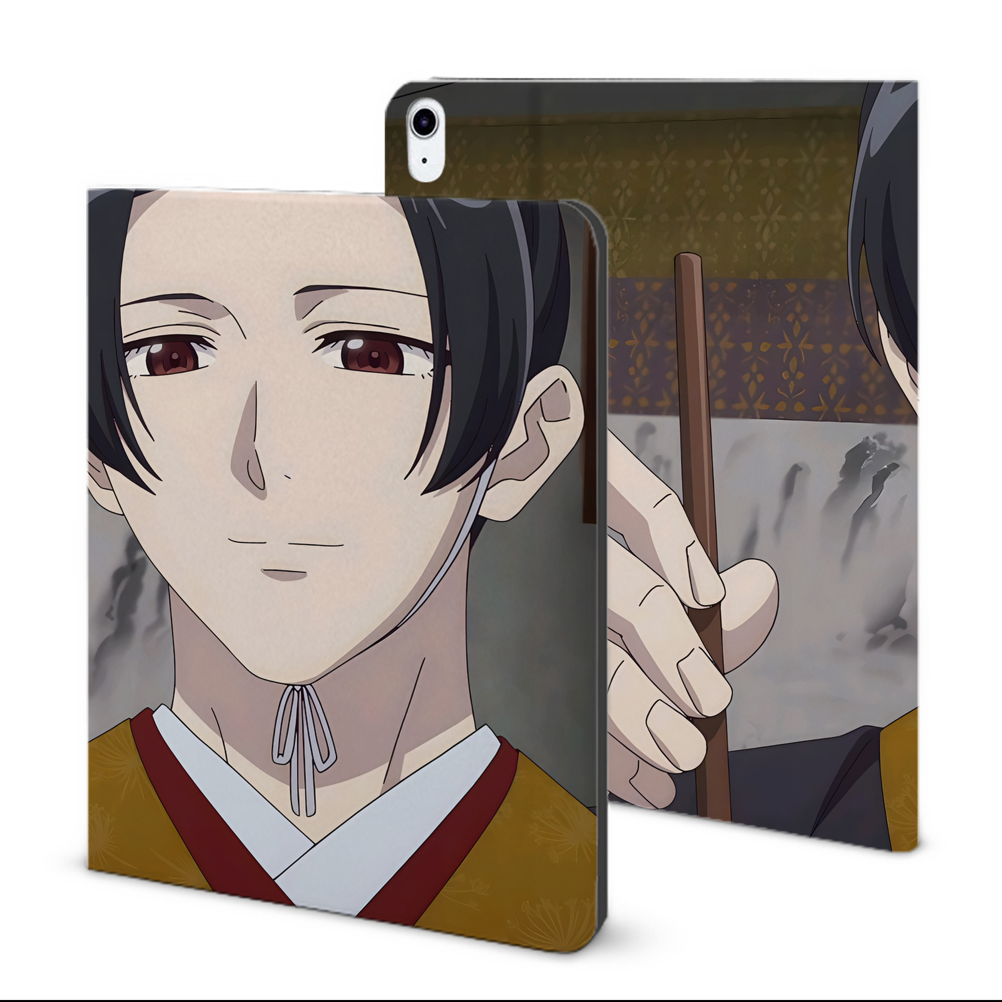 （画像用） 薬屋のひとりごと The Apothecary Diaries IPad ケース ブック型 PUレザー TPU 耐衝撃 軽量 薄型 ペン収納なし 全面保護 IPad 各モデル対応